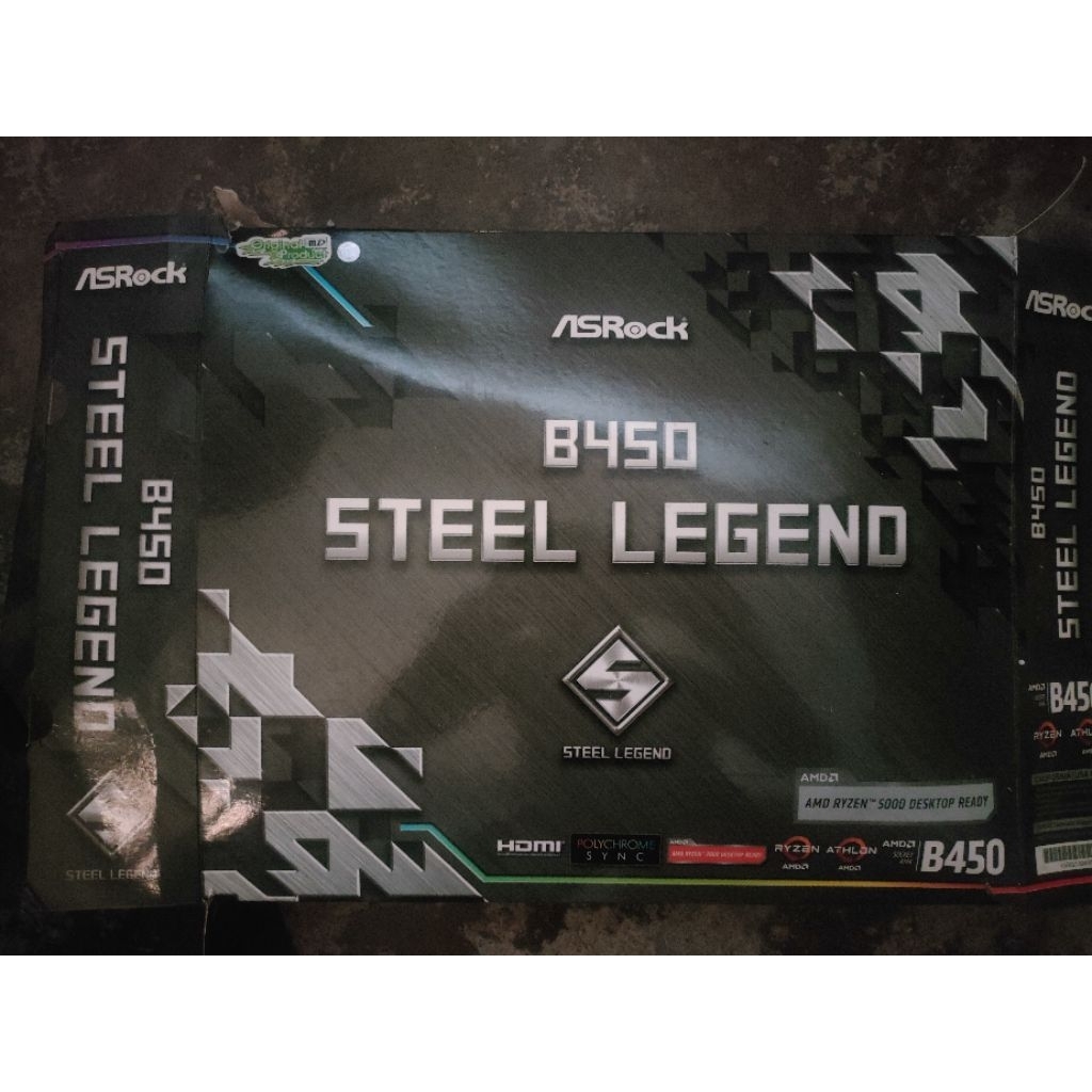 Mobo Asrock b450 steel legend ATX + Ryzen 5600g tray