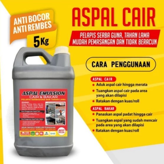 ASPAL CAIR 5 KG asphalt emulsion / Aspal Cair Emulsion 5KG