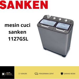 Mesin cuci sanken 10 KG 1127GSL (DARK GREY) DELUXE SERIES