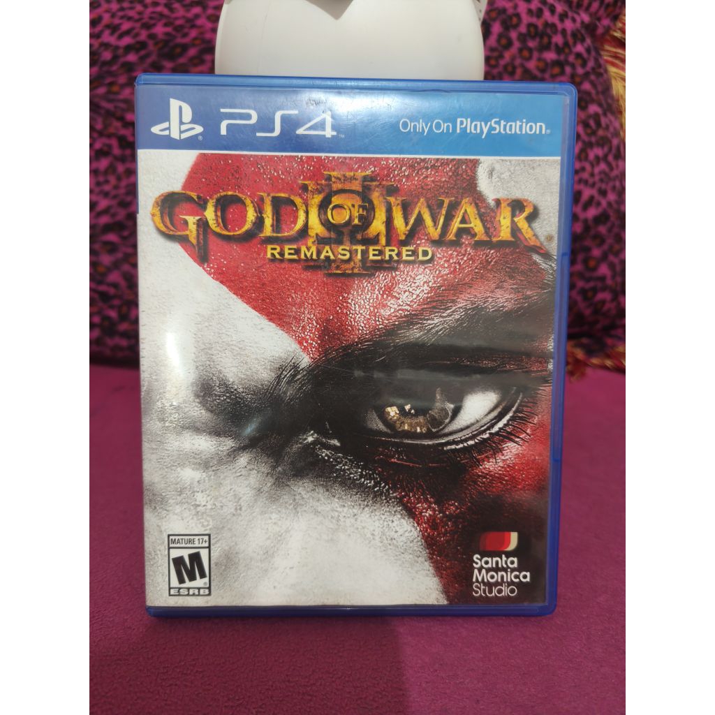 BD BLUERAY DISK GOD OF WAR 3 REMASTERED GOW3 PS4 PLAYSTATION 4