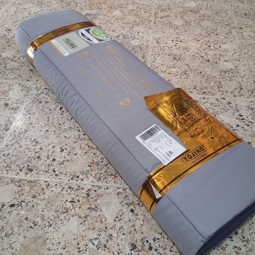 KAIN TOYOBO TOJIRO ABU2.LEBAR 1,5M.HARGA PER 0, 5M