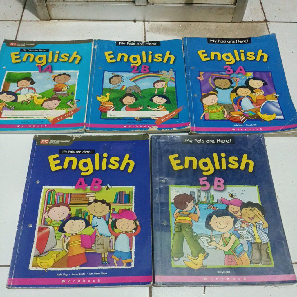 ori MY PALS ARE HERE ENGLISH TEXTBOOK DAN WORKBOOK 1A. 1B 2B. 3A. 4W. 4B. 5A. 5B