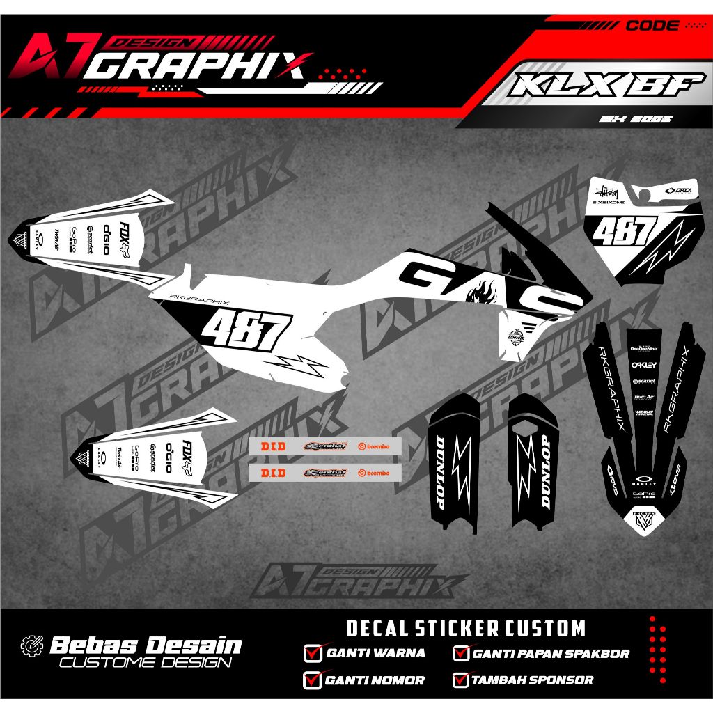 DECAL STIKER KTM 85 2020  - DECAL MOTOR KTM 85 2020 MASIH BISA DI EDIT FREE CUSTOME FULL BODY