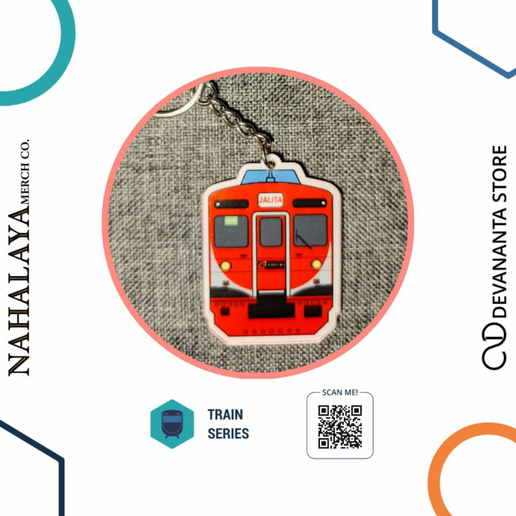 Gantungan Kunci Ganci Kereta KRL Jalita