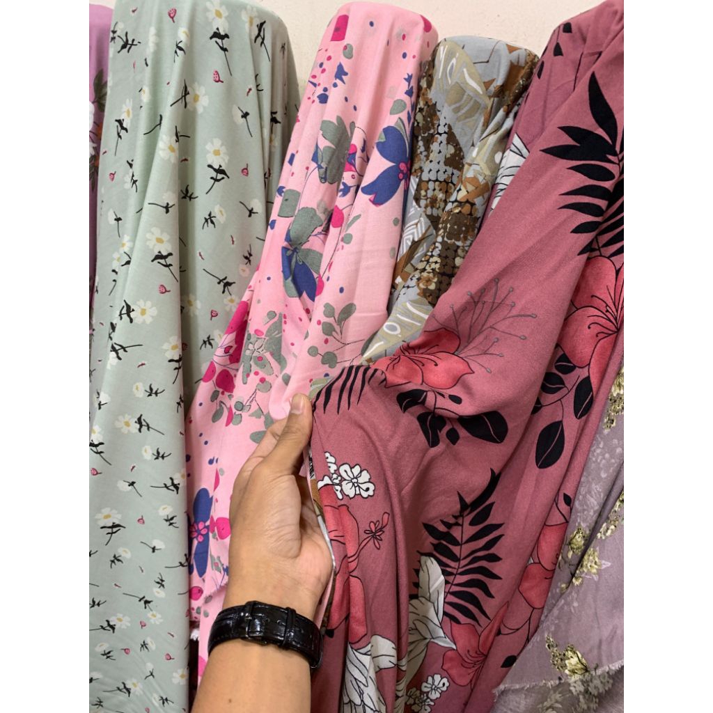 kain katun rayon premium motif - Kain Rayon viscos  - Kain cotton import premium - Kain rayon motif 