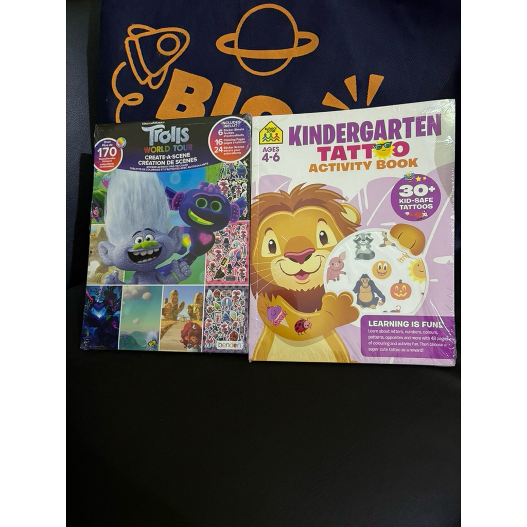 Buku Aktivitas Anak Trolls World Tour – Sticker & Coloring Book Edukatif| Blippi My First Coloring B
