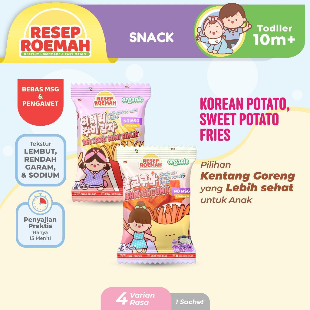 

Resep Roemah Kentang Goreng dengan Saus Pelengkap / Potato Fries with Sauce / Cemilan Sehat Anak / Bekal Sekolah Anak / Frozen untuk Anak / No MSG