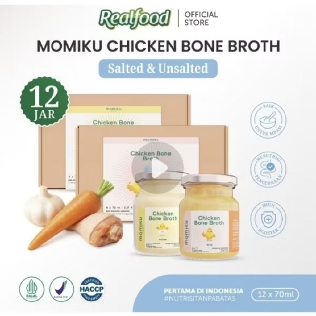 

Realfood Momiku Chicken Bone Broth 12jar