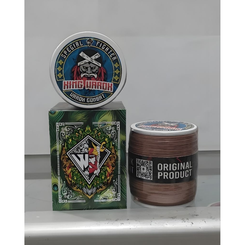 GELASAN MATOT KING WAROK BY WAROK KITE SIZE 0.22 PANJANG 1600 YARD BAHAN SENAR MATOR PUTIH UNTUK TAR