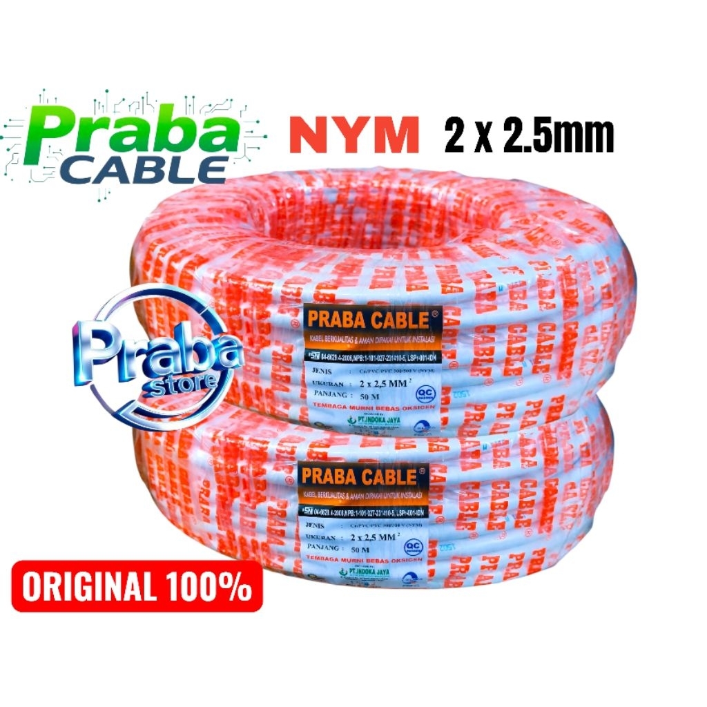 Kabel Praba NYM 2 X 2,5mm (putih)