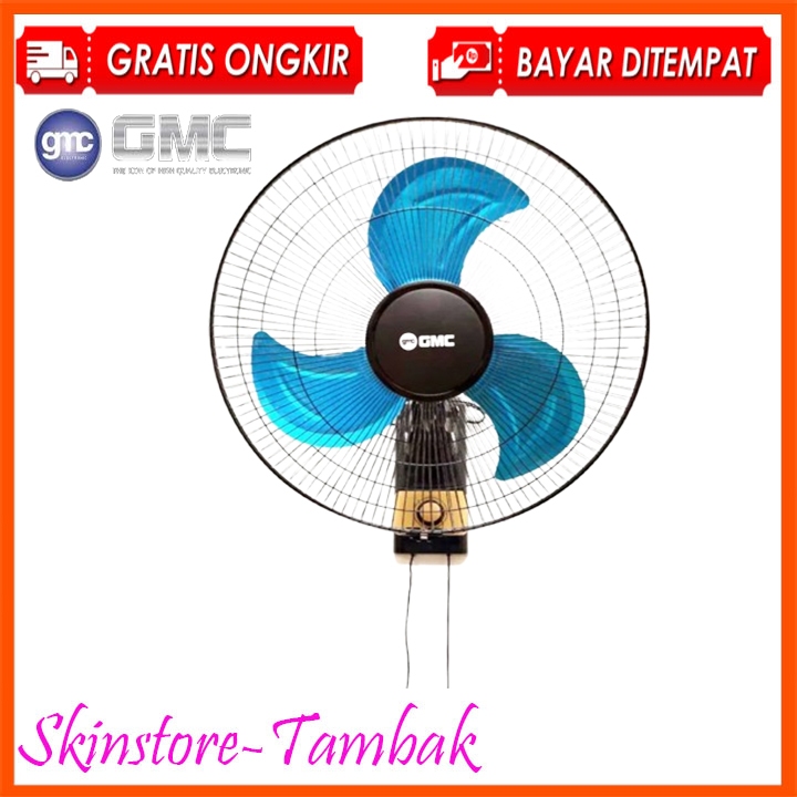 KIPAS ANGIN DINDING GMC 518 18 INCH/WALL FAN GMC 518/KIPAS ANGIN DINDING BALING-BALING BESI GMC 518