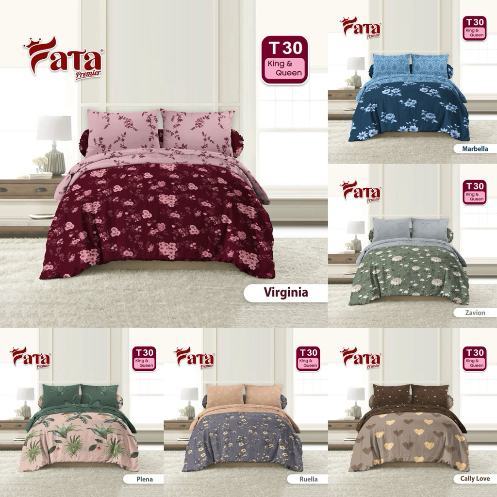 BEDCOVER PREMIER FATA - BEDCOVER FATA TINGGI 30CM - BEDCOVER MURAH - KADO NIKAHAN - FATA SET