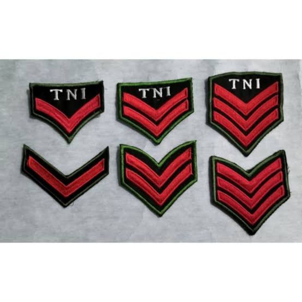 Bordir Pangkat Tni custom Sesuai pangkat PROMO MURAH/HARGA PROMOO