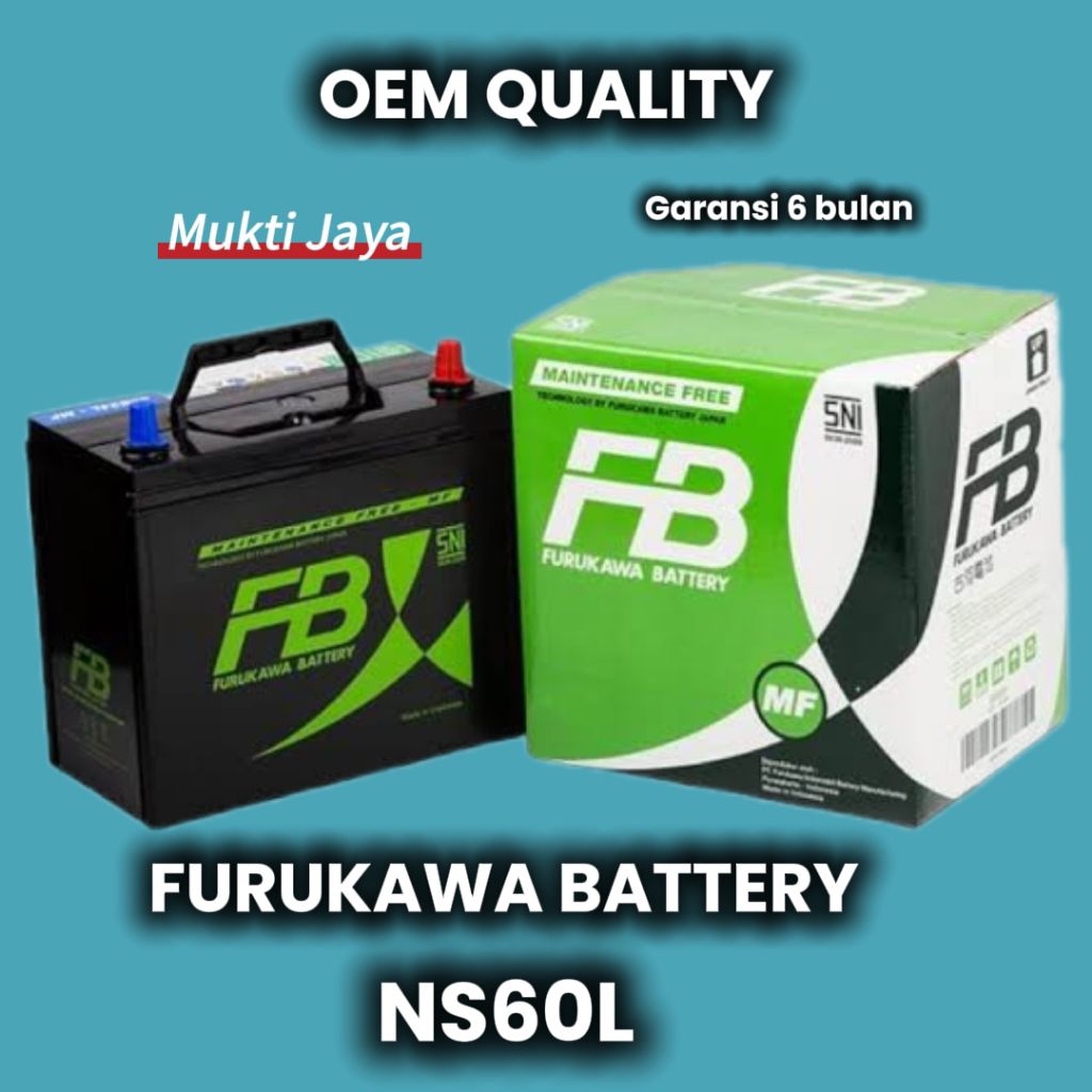 Aki kering mobil Ertiga FB NS60L Furukawa battery FB 46B24L 45ah
