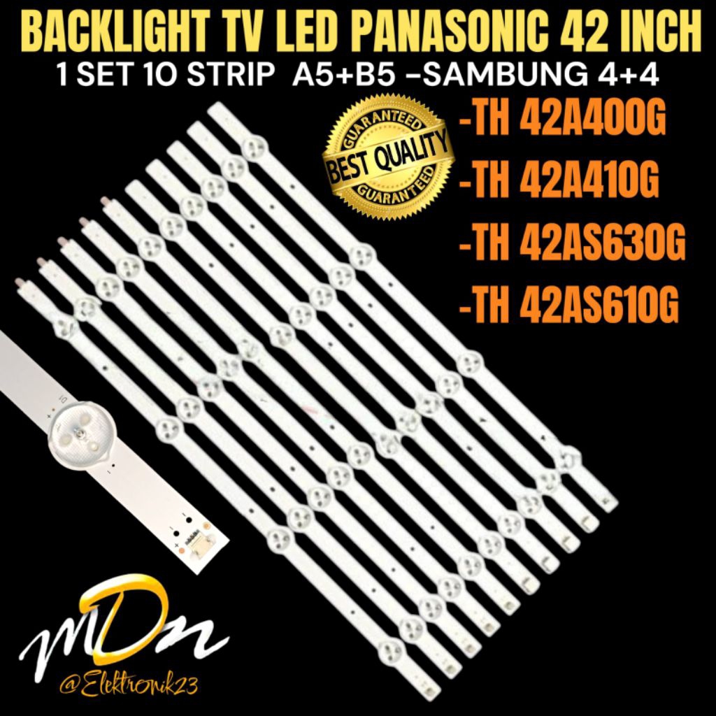 BACKLIGHT TV LED PANASONIC 42 INCH TH-42A400G- TH-42A410G- TH-42AS630G- TH-42AS610G BACKLIGHT TV LED