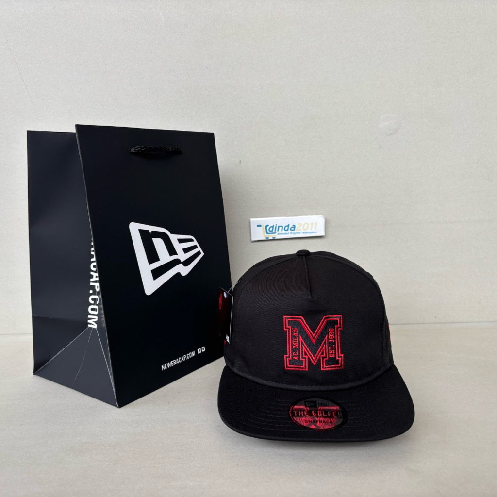 Topi NEW ERA THE GOLFER M LOGO AC MILAN Original