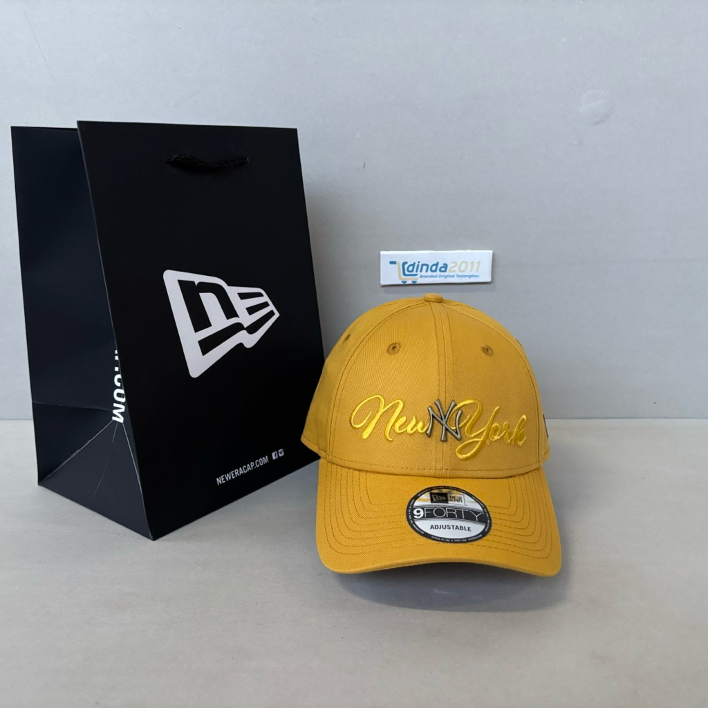 Topi NEW ERA 9Forty M.L.B Metal Crest NEW YORK YANKEES NY Original Resmi