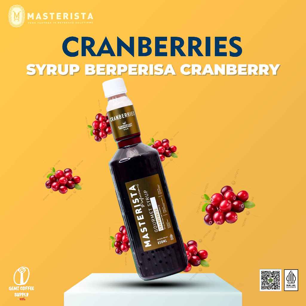 

Masterista Flavour Syrup - Cranberries 850ml