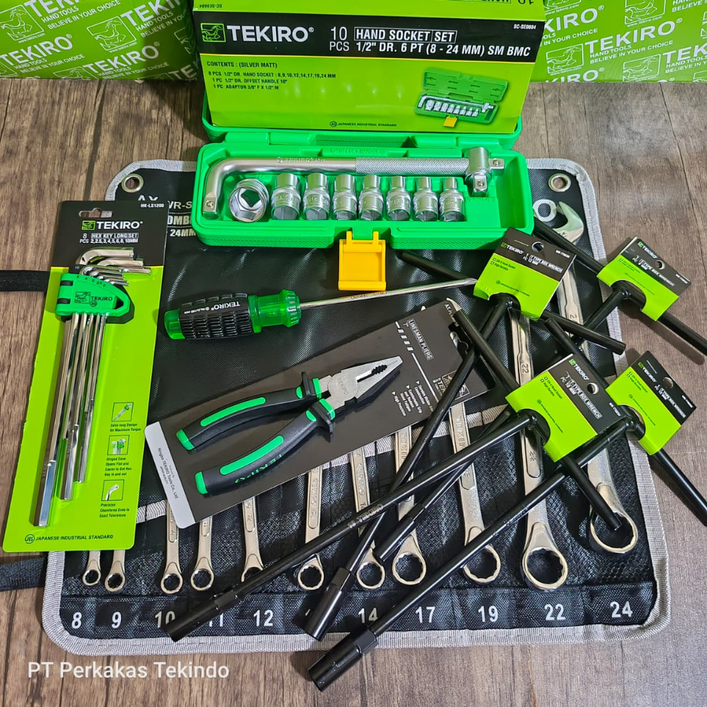 TEKIRO Kunci Lengkap full set / Alat Bengkel Murah / Tools / Peralatan Bengkel