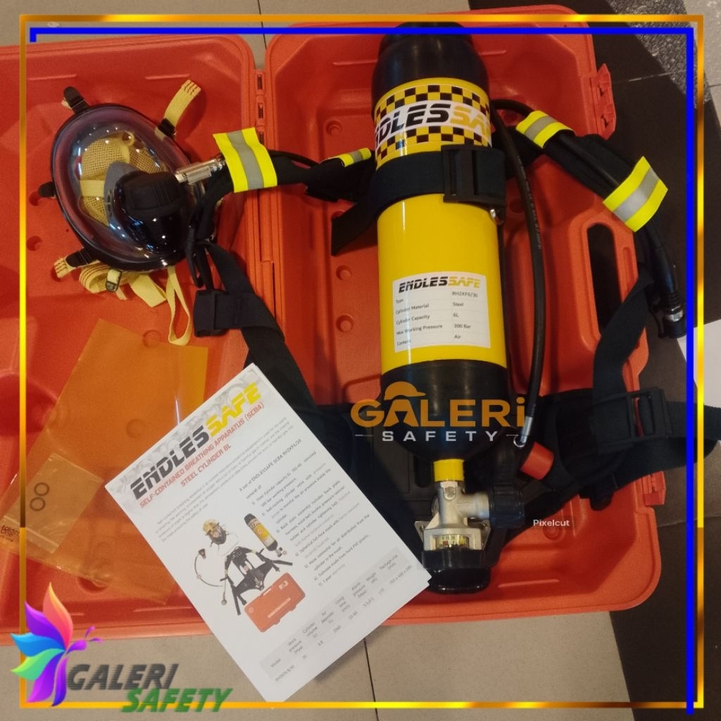 SCBA Breathing Aparatus Endlessafe RHZKF6/ Steel Cylinder