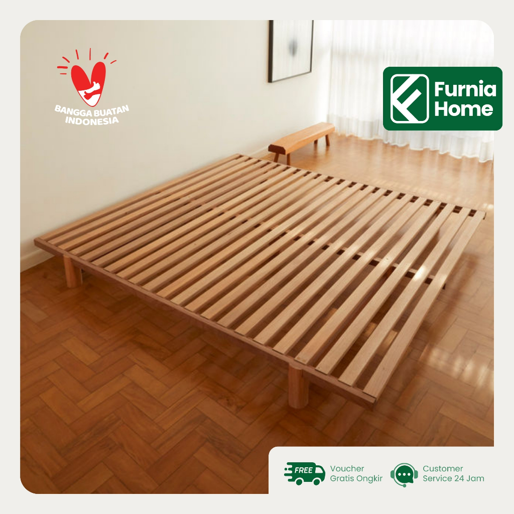 Dipan Alas Kasur Kayu Minimalis 120-200x200x25 CM