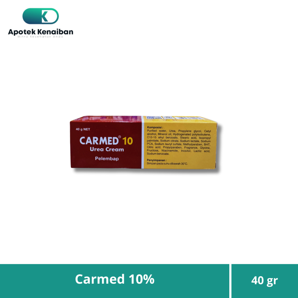 Carmed Urea 10% Krim 40gr Melembabkan Kulit Kering