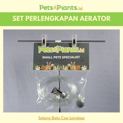 Set Perlengkapan Aerator 1 Lubang - Selang Udara Batu Aerator Cop Lengkap