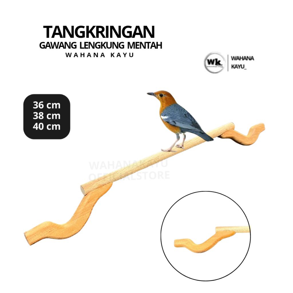 TANGKRINGAN GAWANG ANIS MERAH VARIAN DOWEL 12 MM