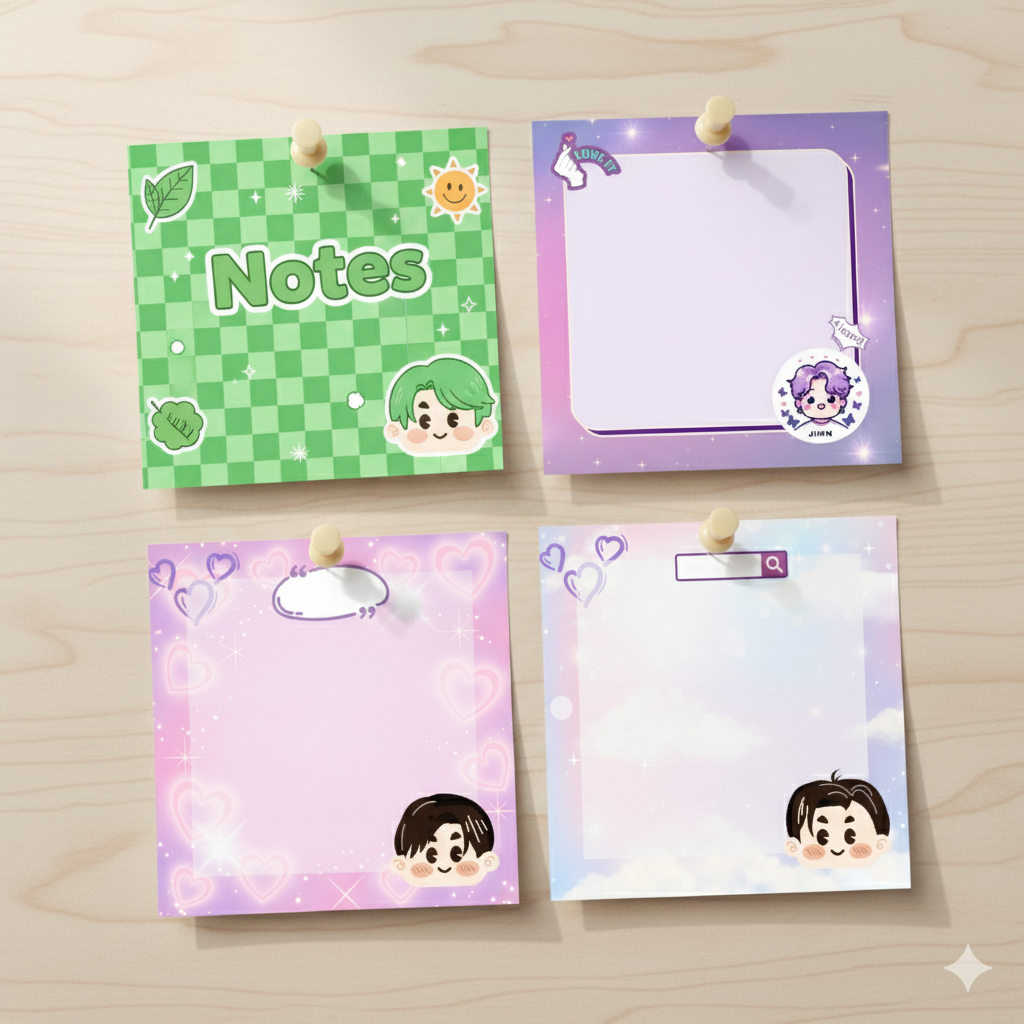 

Sticky Note Lucu Karakter 2 | Memo Pad Unik Aesthetic | Catatan Tempel | Zenit Studio