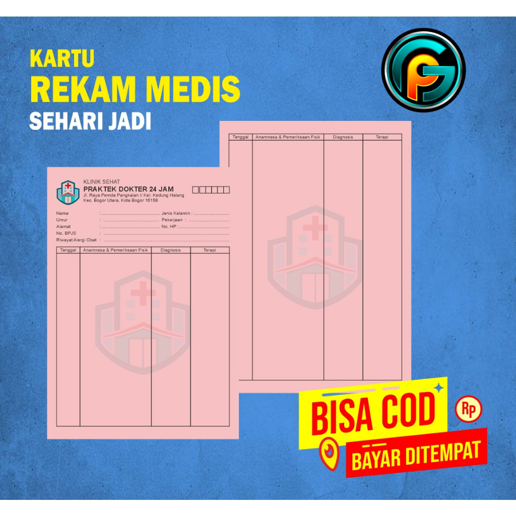 

Cetak Custom Kartu Rekam Medis