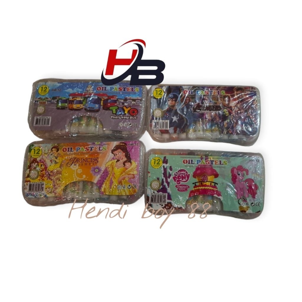 

crayon mini oil pastel 12 warna (random)