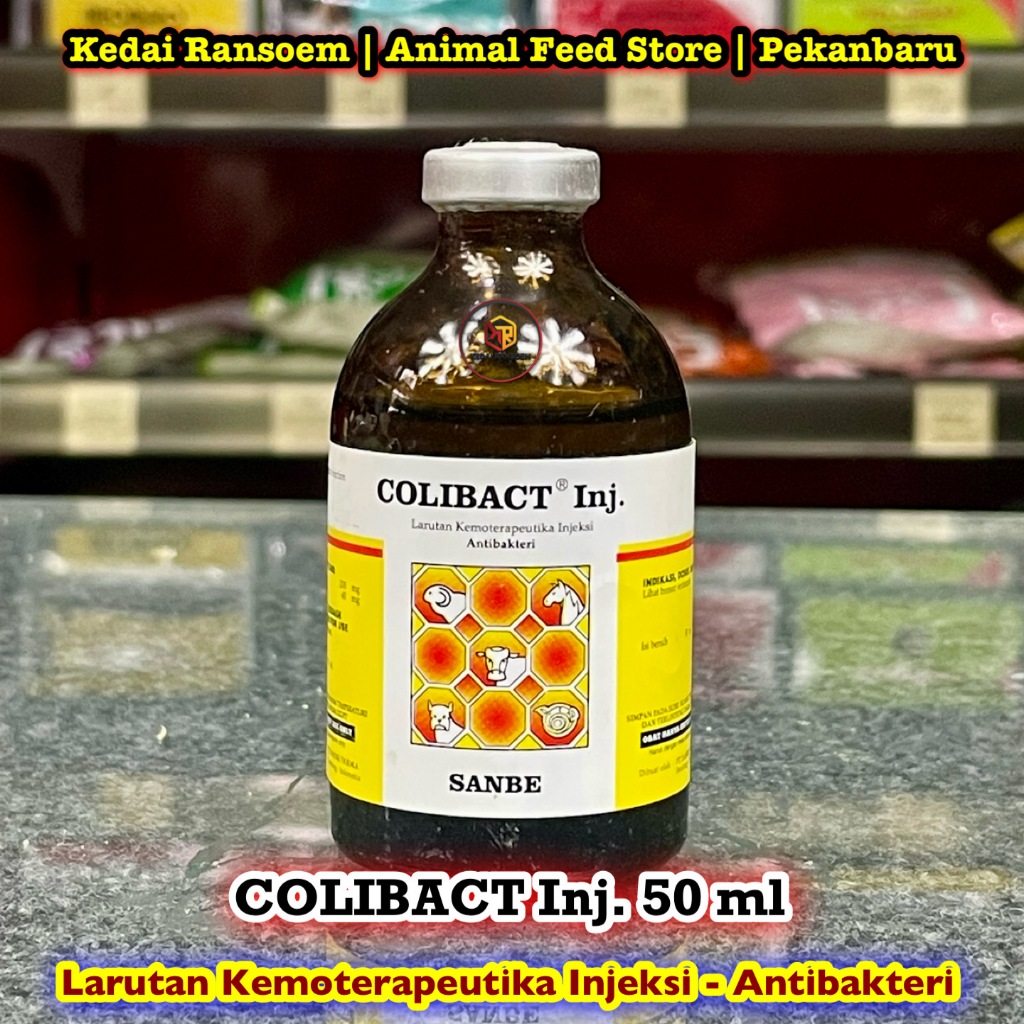 Colibact Inj 50 ml Obat Anti Bakteri untuk Hewan dan Ternak - Obat Diare