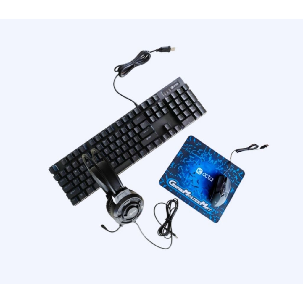 Octafx GAME SET 4 IN 1 (keyboard,mouse,headset,mousepad)