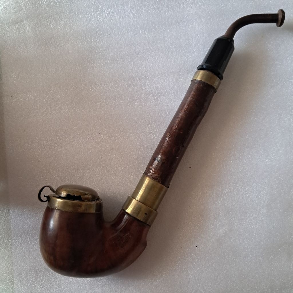 HUNTER PIPE BRUYERE GARANTIE PIPA BRIAR ESTATE PIPA CANGKLONG KAYU ANTIQUE