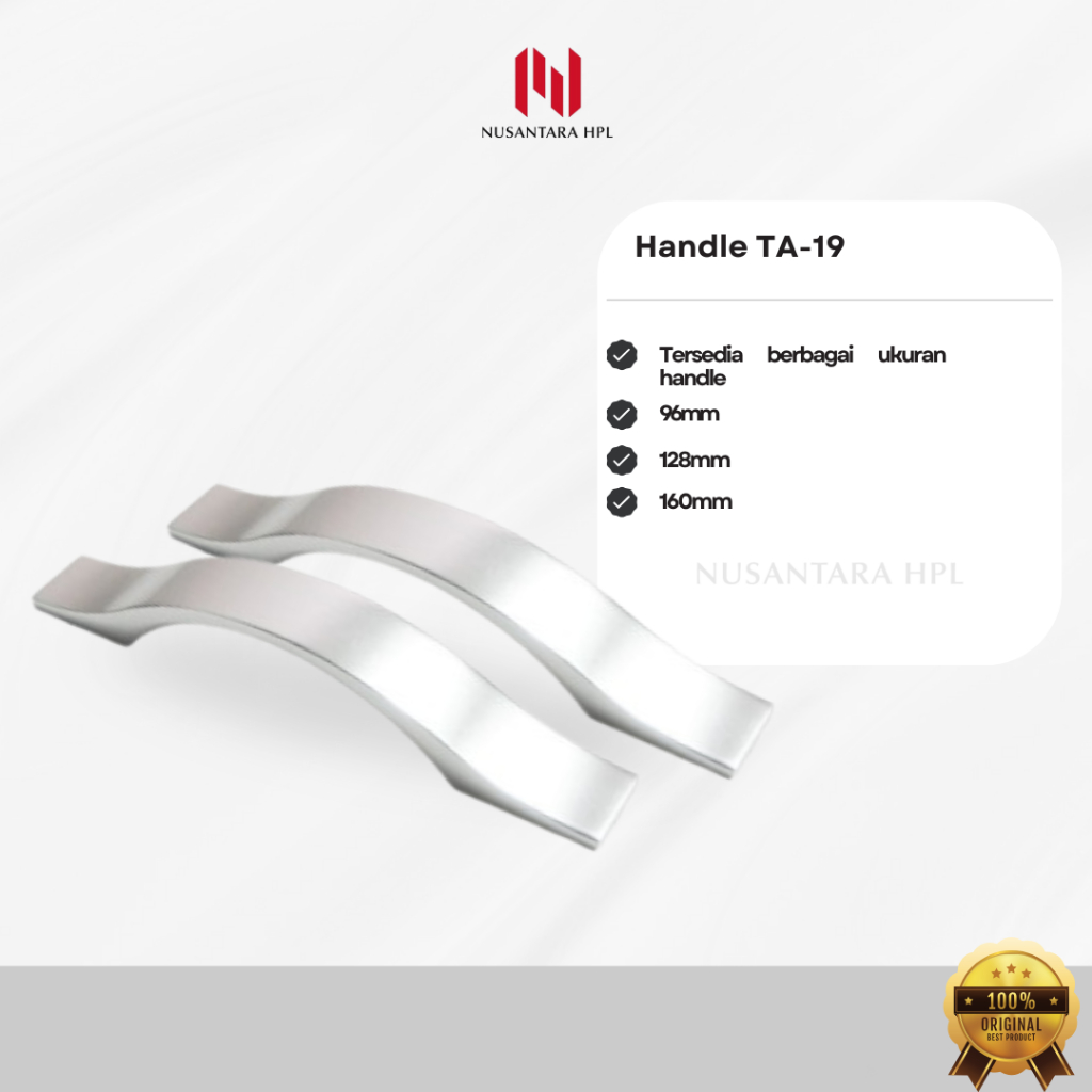 HUBEN Handle Furniture Kode TA 19 Finishing Anodize