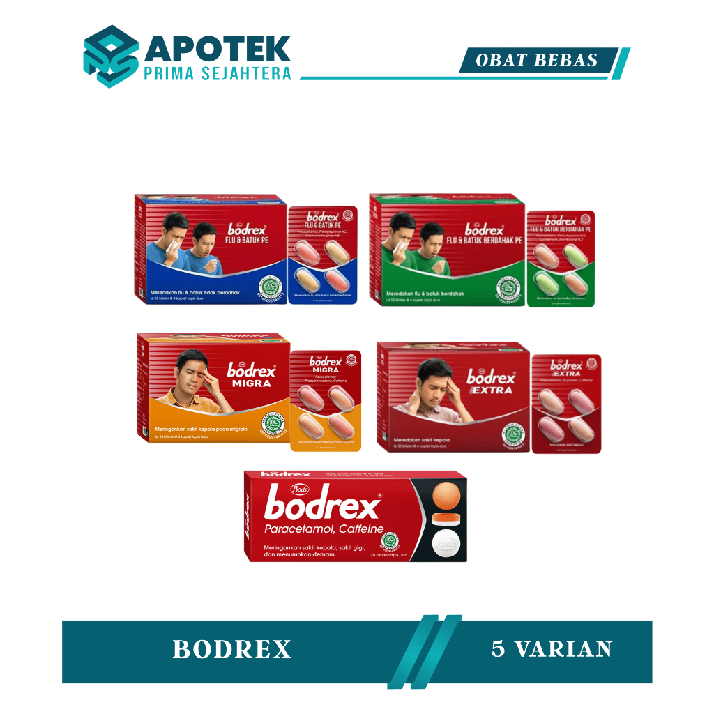 Bodrex Tablet / Bodrex Flu Batuk / Bodrex Migra