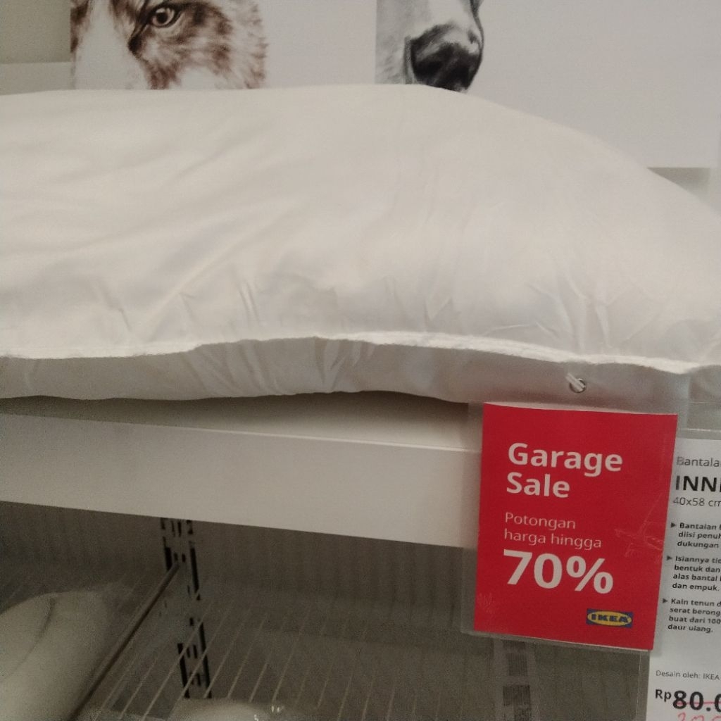 JastipBantal kursi 40x58cm putih polos empuk belum sarung bantal sofa