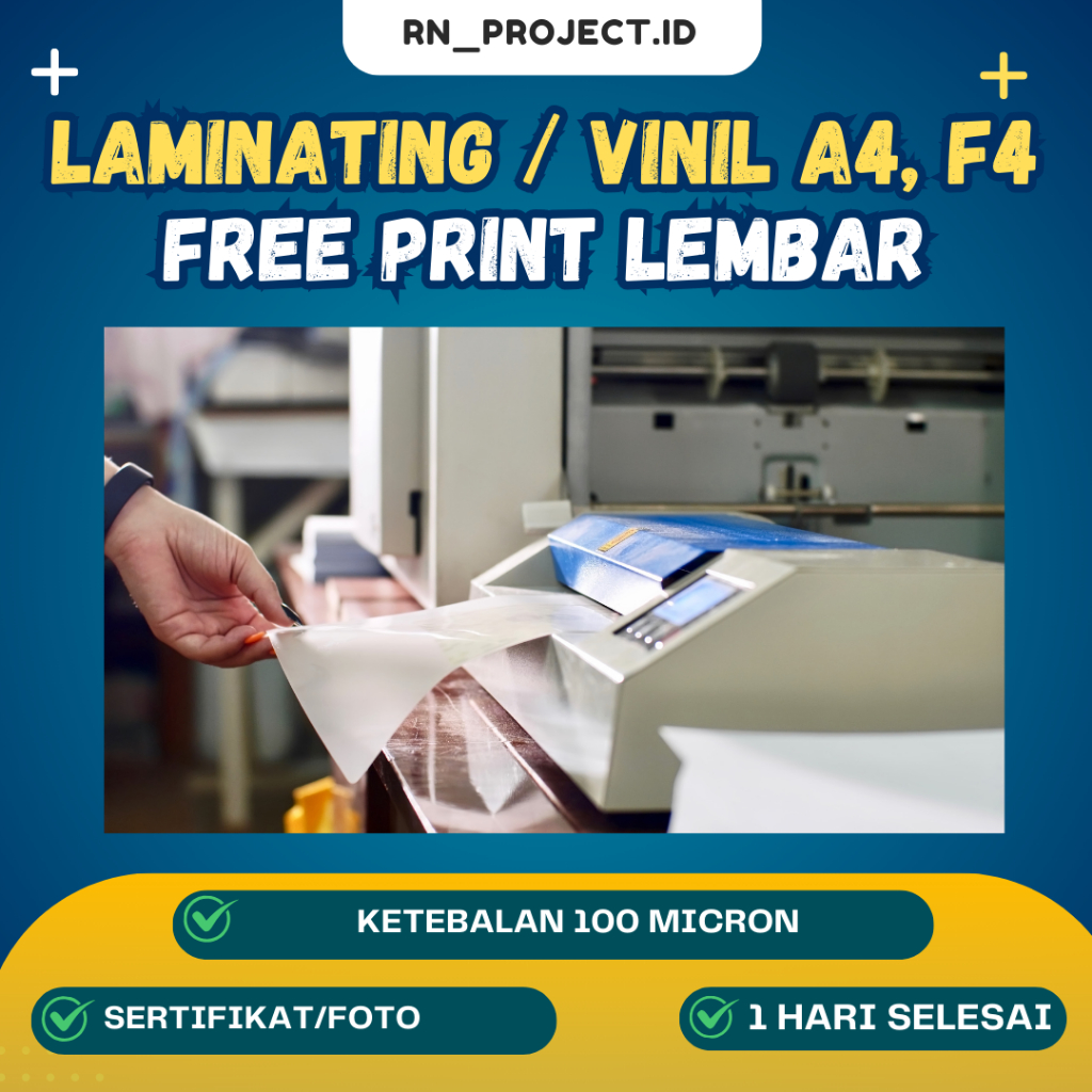 

Laminating / Vinil Kertas A4 & F4 | FREE PRINT KERTAS LEMBAR