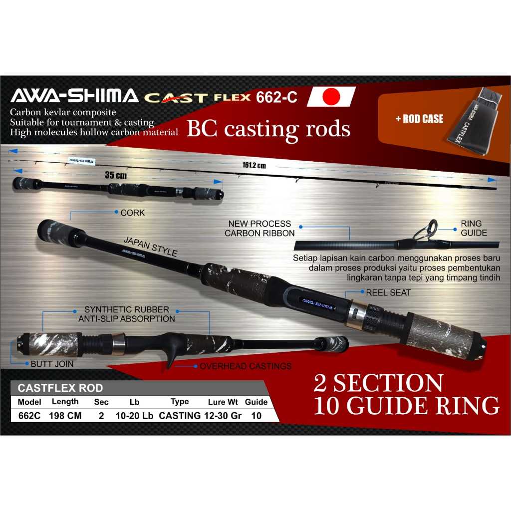 Joran Pancing Casting Awa-shima Castflex