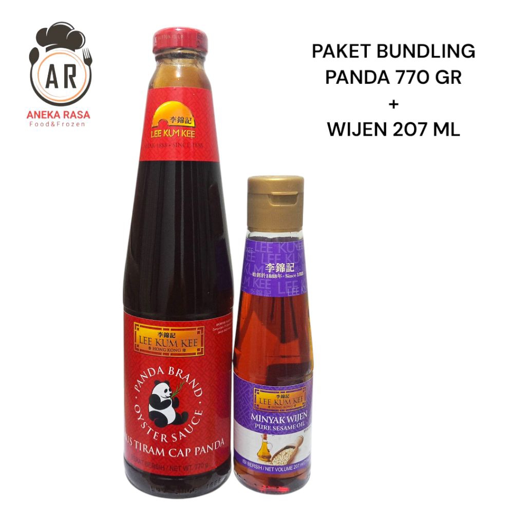 

Lee Kum Kee Paket Bundling Saus Tiram Panda 770 Gr Wijen Sesame Oil 207 ML