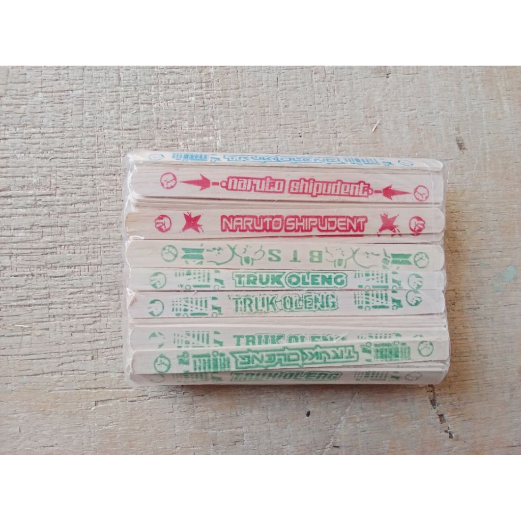 Stik Es Krim Sablon/Karakter Mainan Anak/Stick Eskrim/Isi 144