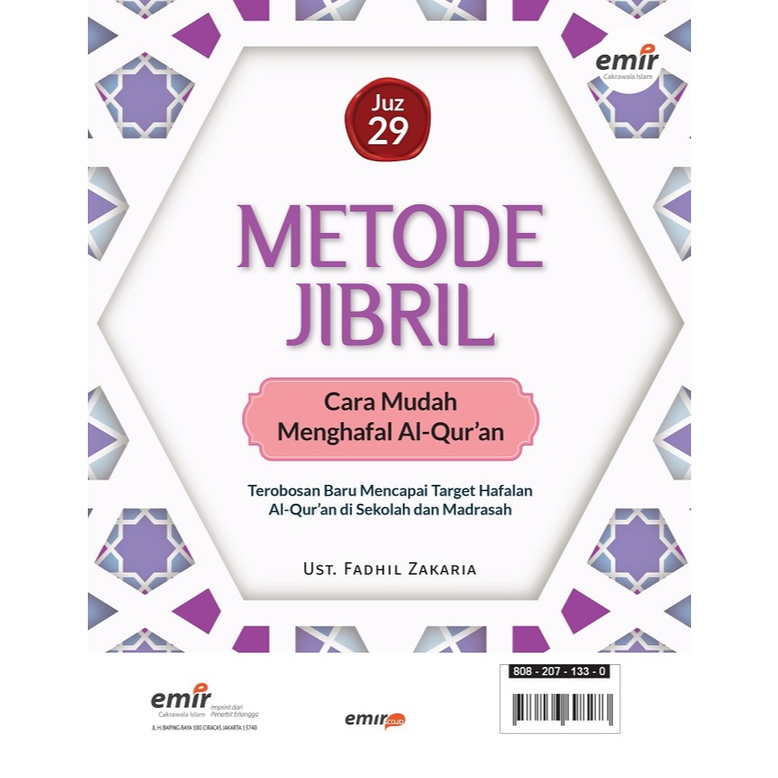 BEST SELLER ORIGINAL BUKU METODE JIBRIL: CARA MUDAH MENGHAFAL AL-QUR'AN JUZ 29 -EMIR