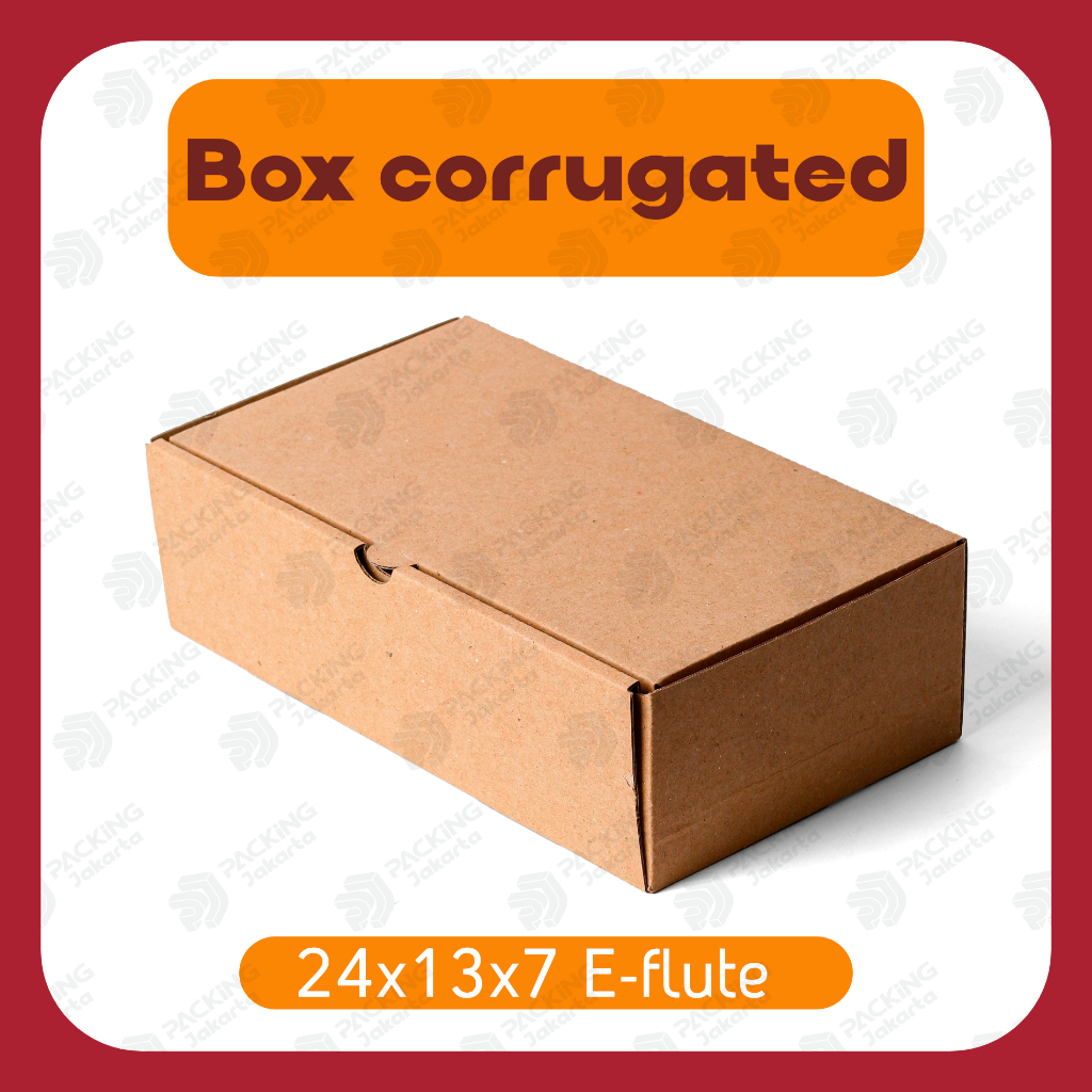 

Kardus Corrugated 24x13x7 CM | Die Cut | Kotak Karton | Box Packing Souvenir Pizza
