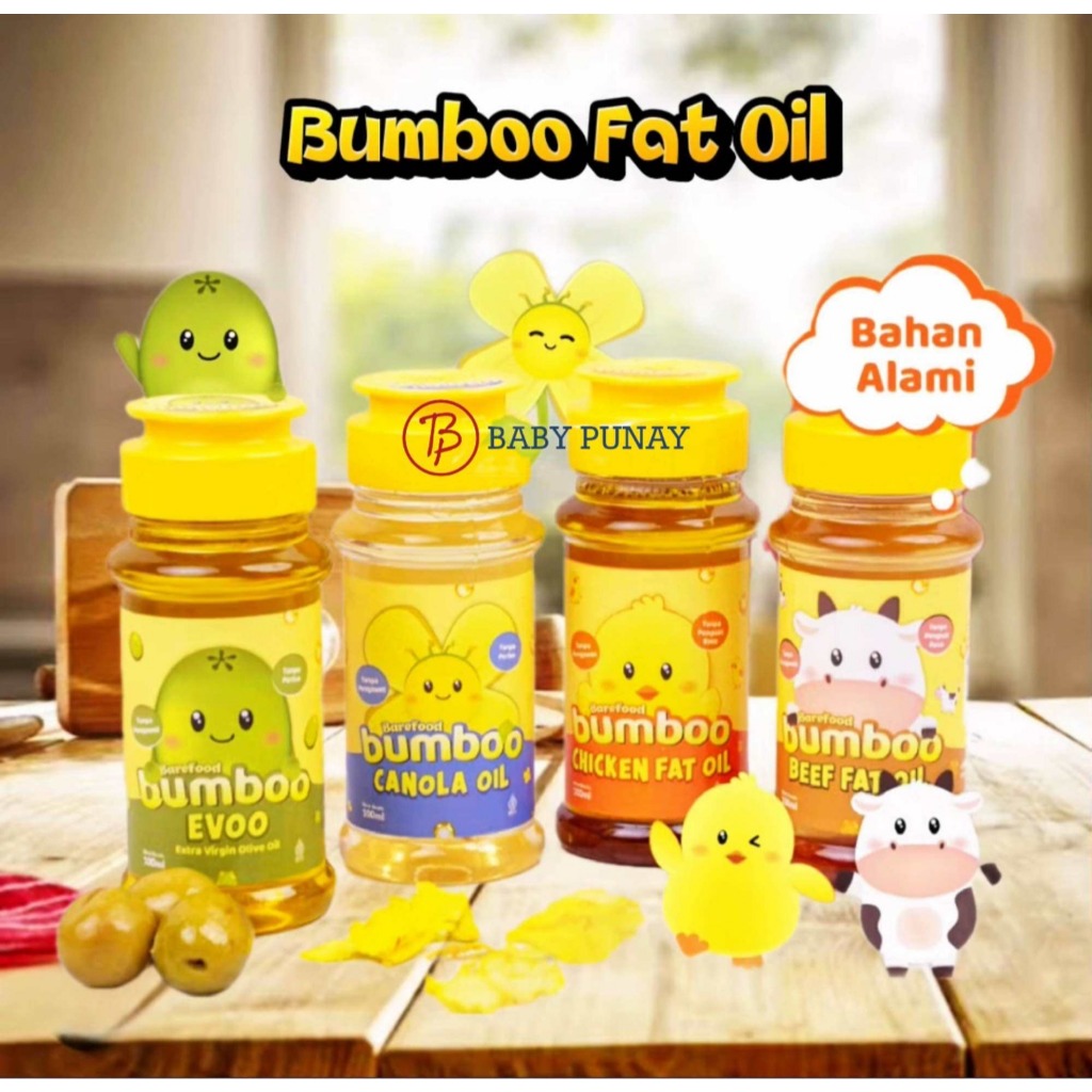 

Barefood Bumboo Canola Oil / Evoo / Fat Oil - Minyak Pilihan Bernutrisi