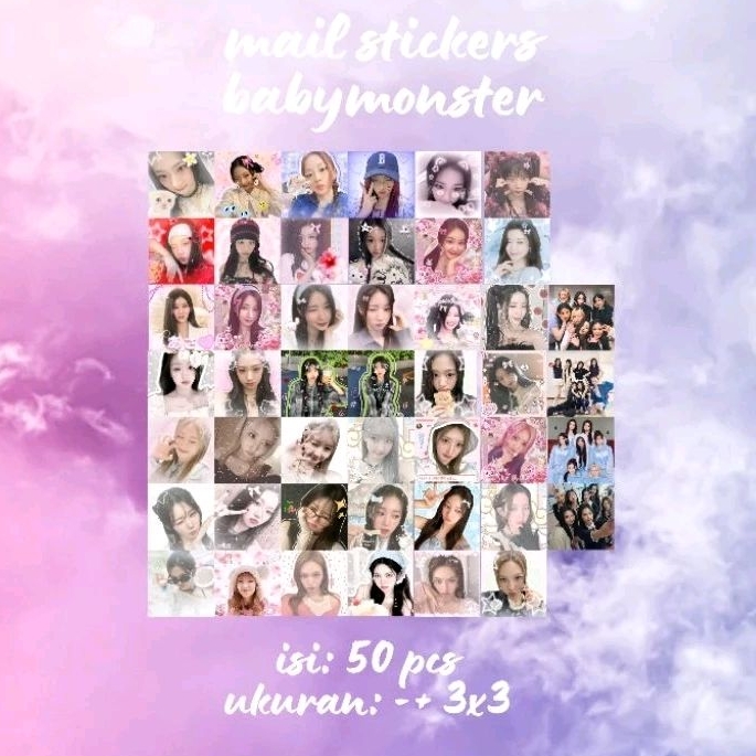 

Mail Stickers | Stiker Fan Mail Korea Sellkor Babymonster 50 pcs
