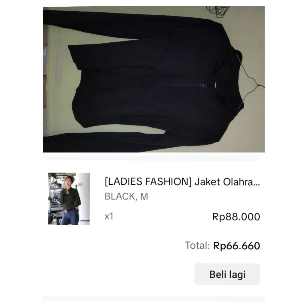 jamet olahraga wanita ukuran M