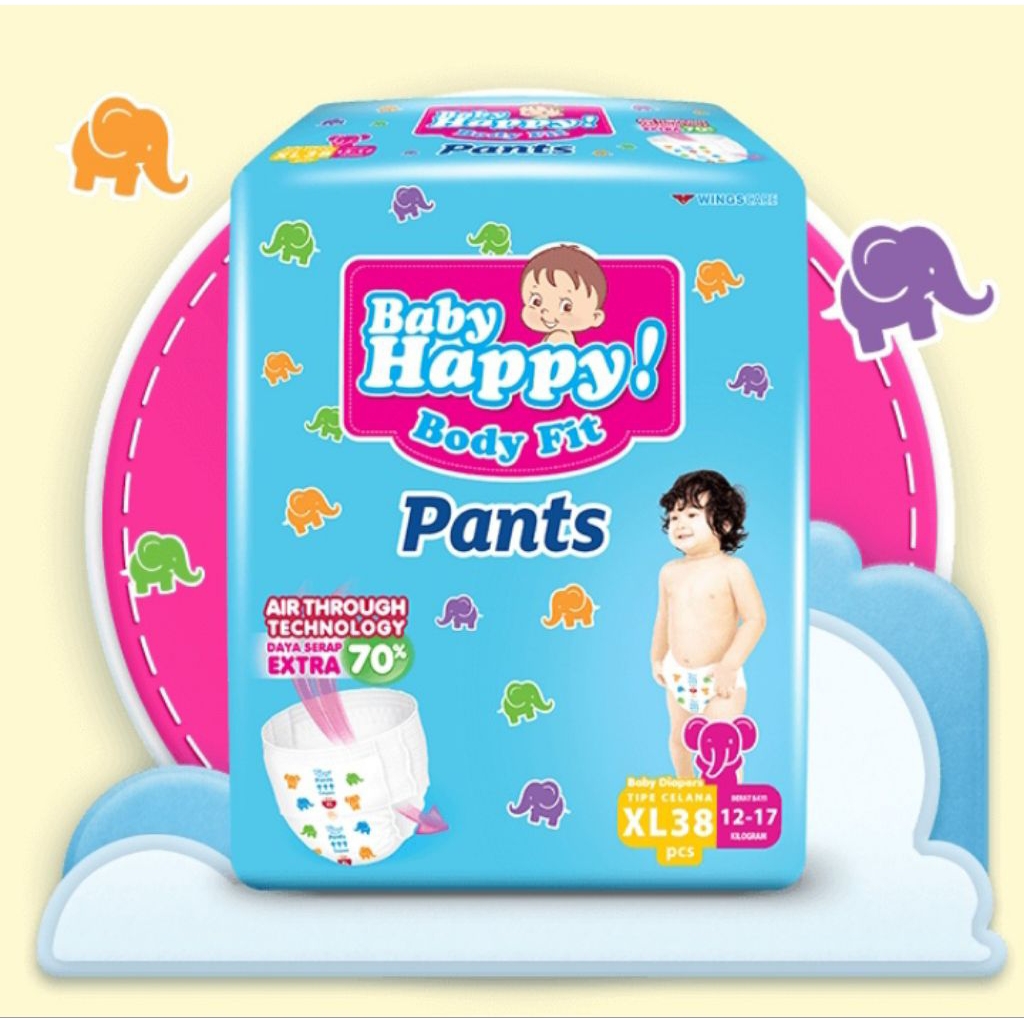 Baby Happy Pants XL 38 Jumbo