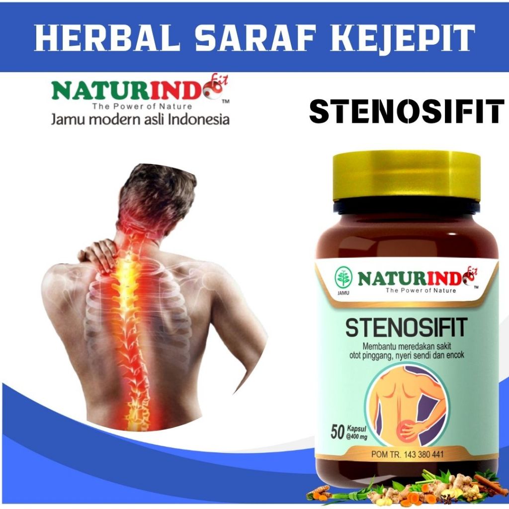 Obat herbal syaraf saraf kejepit terjepit nyeri sakit pinggang betis bokong stenosifit ampuh herbal