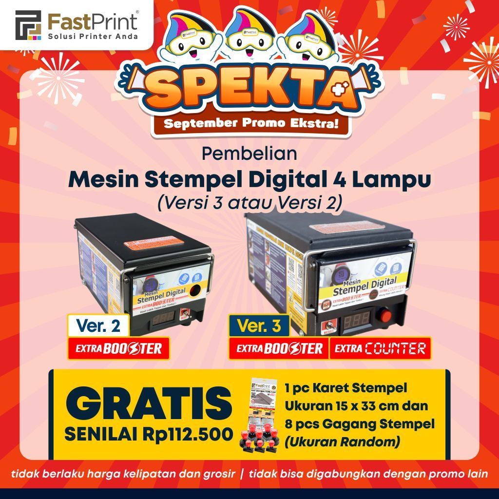 

Mesin Stempel Digital V.3 Extra Display Counter Fast Print