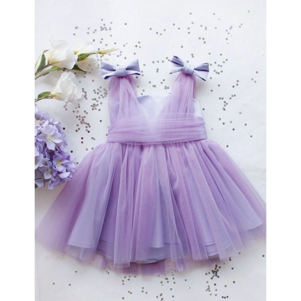 gaun ultah ank gaun ulang tahun gaun princess gaun pesta anak dress anak tile gaun kembang premium